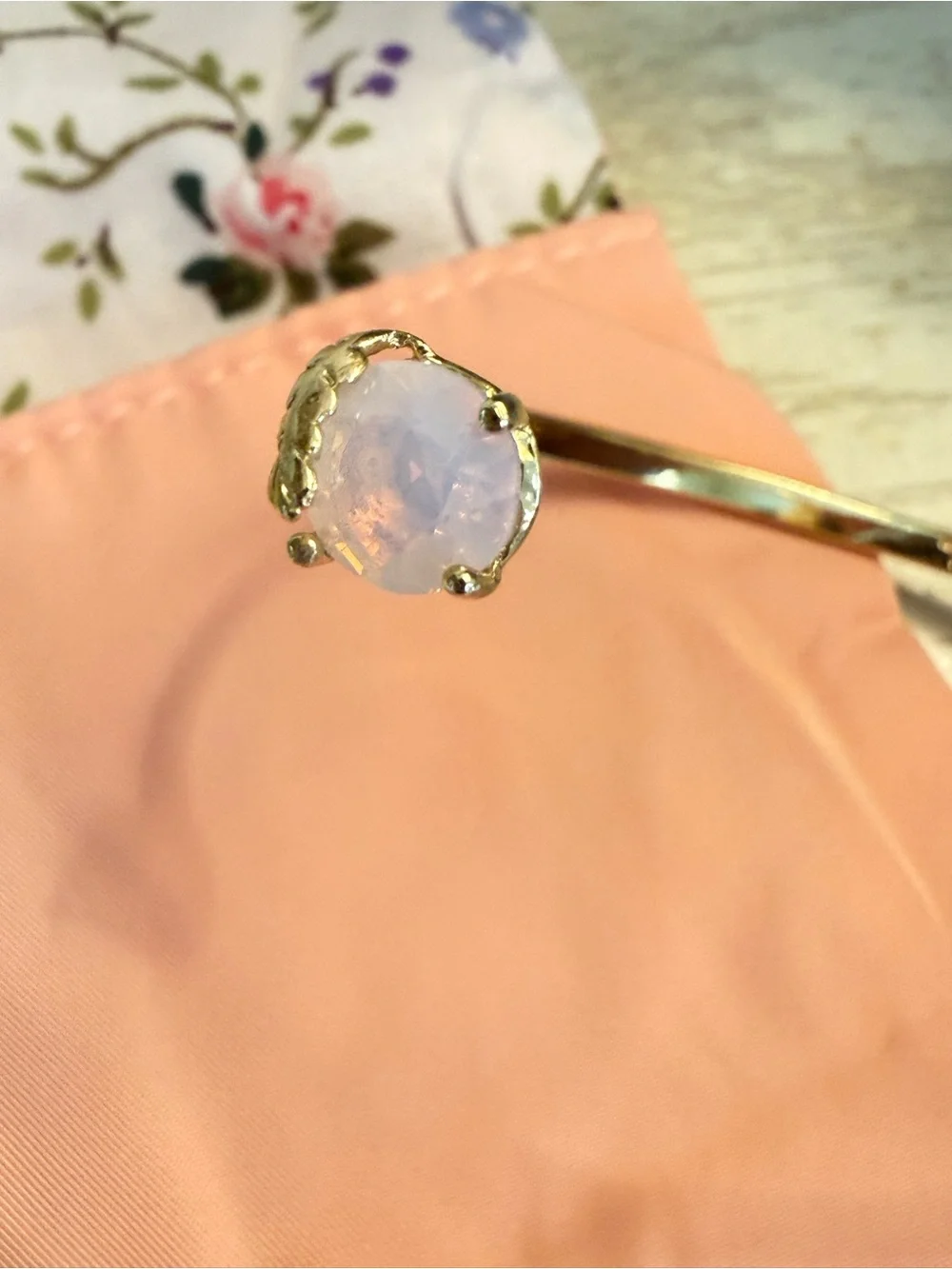 Vintage Les Néréides Paris Poppy Crystal Bracelet